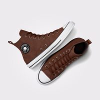 بوت کانورس آل‌استار Chuck Taylor All Star قهوه‌ای مردانه و زنانه چرم
