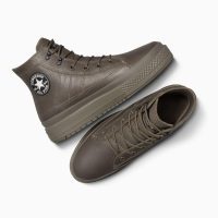 بوت کانورس آل‌استار Chuck Taylor All Star Equip قهوه‌ای مردانه و زنانه چرم ضدآب