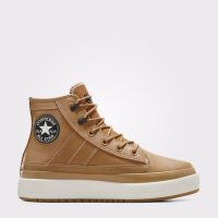 بوت کانورس آل‌استار Chuck Taylor All Star Equip قهوه‌ای مردانه و زنانه چرم ضدآب