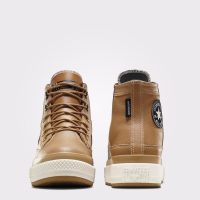 بوت کانورس آل‌استار Chuck Taylor All Star Equip قهوه‌ای مردانه و زنانه چرم ضدآب