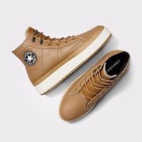 بوت کانورس آل‌استار Chuck Taylor All Star Equip قهوه‌ای مردانه و زنانه چرم ضدآب