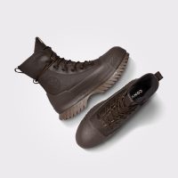 بوت کانورس آل‌استار Chuck Taylor All Star Lugged 2.0 CC قهوه‌ای مردانه و زنانه چرم لژدار ضدآب