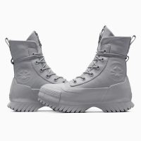 بوت کانورس آل‌استار Chuck Taylor All Star Lugged 2.0 CC XHi طوسی مردانه و زنانه چرم لژدار ضدآب