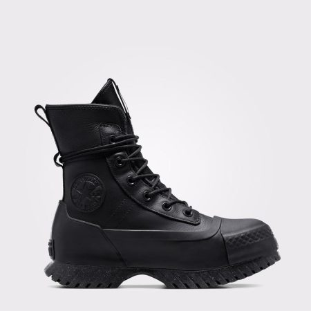 بوت کانورس آل‌استار Chuck Taylor All Star Lugged 2.0 CC XHi مشکی مردانه و زنانه چرم لژدار ضدآب
