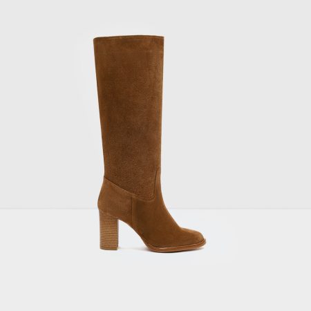 چکمه زنانه چرم عسلی NAGOYA-TR – ALDO