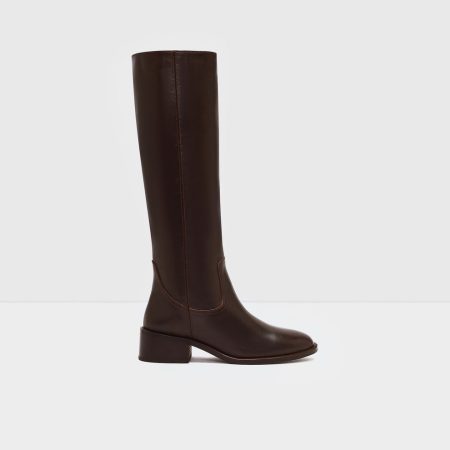 چکمه زنانه چرم قهوه‌ای MUTSU-TR – ALDO