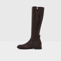 چکمه زنانه چرم قهوه‌ای YACHIO-TR – ALDO