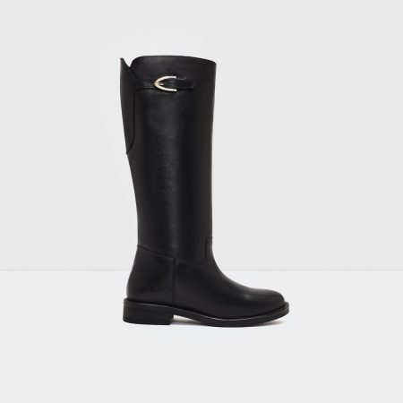 چکمه زنانه چرم مشکی MEDELE-TR – ALDO