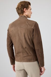 کت جیر مردانه رنگ قهوه‌ای یقه دیپلمات جذب Neymar دری مد