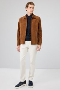 کت جیر مردانه قهوه‌ای Mark دری مد