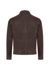 کت چرم دو رو جیر قهوه ای مردانه Clint دری مد