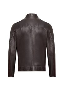 کت چرم دو رو جیر قهوه ای مردانه Clint دری مد