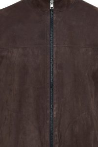 کت چرم دو رو جیر قهوه ای مردانه Clint دری مد