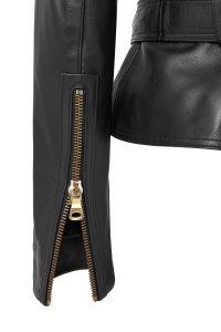 کت چرم کوتاه مشکی زنانه آتنا دری مد