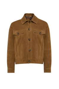 کت چرمی زنانه شتری جیر Valenza دری مد