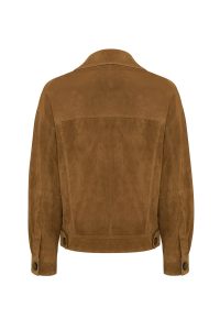 کت چرمی زنانه شتری جیر Valenza دری مد