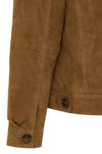 کت چرمی زنانه شتری جیر Valenza دری مد