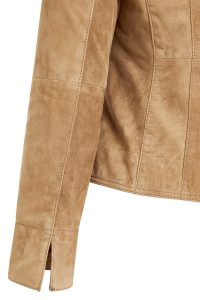 کت چرمی زنانه شتری کوتاه جیر Lara دری مد