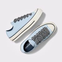 کتونی کانورس Chuck 70 آبی چرم مردانه و زنانه