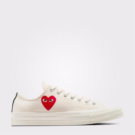 کتونی کانورس آل استار Chuck 70 Comme Des Garçons سفید مردانه و زنانه اورجینال
