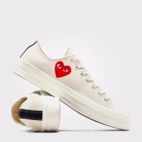 کتونی کانورس آل استار Chuck 70 Comme Des Garçons سفید مردانه و زنانه اورجینال