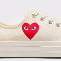کتونی کانورس آل استار Chuck 70 Comme Des Garçons سفید مردانه و زنانه اورجینال