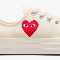 کتونی کانورس آل استار Chuck 70 Comme Des Garçons سفید مردانه و زنانه اورجینال