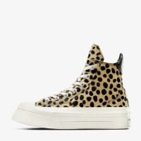 کتونی کانورس آل استار Chuck 70 Leopard Print De Luxe Squared طرح پلنگی مشکی زنانه لژدار اورجینال