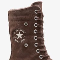 کتونی کانورس آل‌استار Chuck Taylor All Star Fold Over Lift قهوه‌ای زنانه