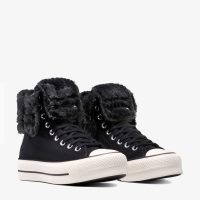 کتونی کانورس آل‌استار Chuck Taylor All Star Fold Over Lift مشکی زنانه