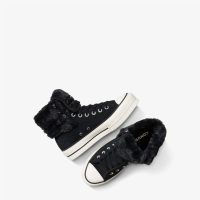کتونی کانورس آل‌استار Chuck Taylor All Star Fold Over Lift مشکی زنانه