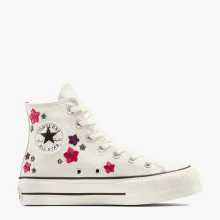 کتونی کانورس آل‌استار Chuck Taylor All Star Lift کرم زنانه