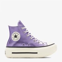 کتونی کانورس آل‌استار Chuck Taylor All Star Lift Double Stack بنفش مردانه و زنانه