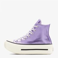 کتونی کانورس آل‌استار Chuck Taylor All Star Lift Double Stack بنفش مردانه و زنانه