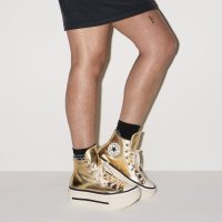 کتونی کانورس آل‌استار Chuck Taylor All Star Lift Double Stack زرد مردانه و زنانه