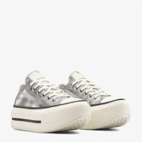 کتونی کانورس آل‌استار Chuck Taylor All Star Lift Double Stack طوسی مردانه و زنانه