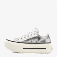 کتونی کانورس آل‌استار Chuck Taylor All Star Lift Double Stack طوسی مردانه و زنانه
