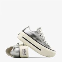 کتونی کانورس آل‌استار Chuck Taylor All Star Lift Double Stack طوسی مردانه و زنانه
