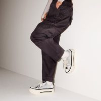 کتونی کانورس آل‌استار Chuck Taylor All Star Lift Double Stack طوسی مردانه و زنانه