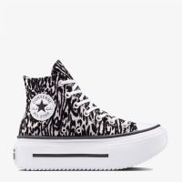 کتونی کانورس آل‌استار Chuck Taylor All Star Lift Double Stack مشکی مردانه و زنانه