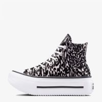 کتونی کانورس آل‌استار Chuck Taylor All Star Lift Double Stack مشکی مردانه و زنانه