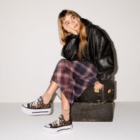 کتونی کانورس آل‌استار Chuck Taylor All Star Lift Double Stack نارنجی مردانه و زنانه