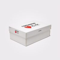 کتونی کانورس x Comme Des Garçons Play Chuck 70 سفید مردانه و زنانه