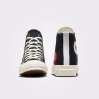 کتونی کانورس x Comme Des Garçons Play Chuck 70 مشکی مردانه و زنانه