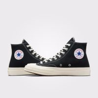 کتونی کانورس x Comme Des Garçons Play Chuck 70 مشکی مردانه و زنانه