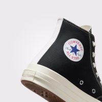 کتونی کانورس x Comme Des Garçons Play Chuck 70 مشکی مردانه و زنانه