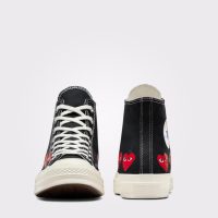 کتونی کانورس x Comme Des Garçons Play Chuck 70 مشکی مردانه و زنانه