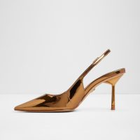 کفش پاشنه‌دار زنانه برنزی پشت باز SERALINA – ALDO