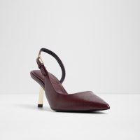 کفش پاشنه‌دار زنانه زرشکی پشت باز JEANNY – ALDO