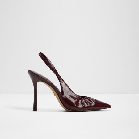 کفش پاشنه‌دار زنانه زرشکی پشت باز MYSTIE – ALDO